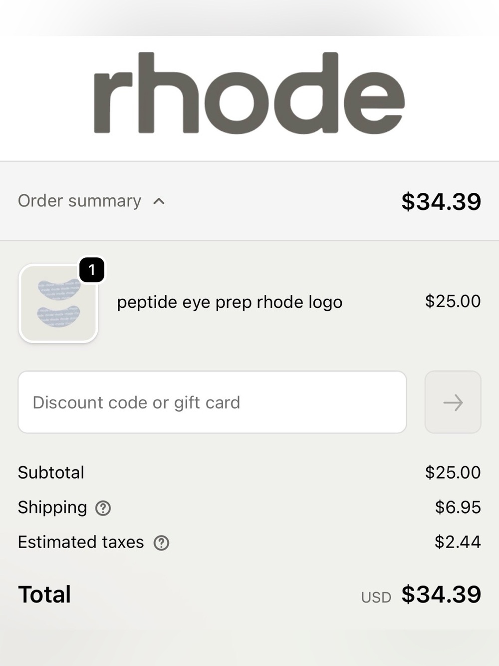✨Last One✨RHODE Eye Prep Depuffing Eye Patches | BNIB